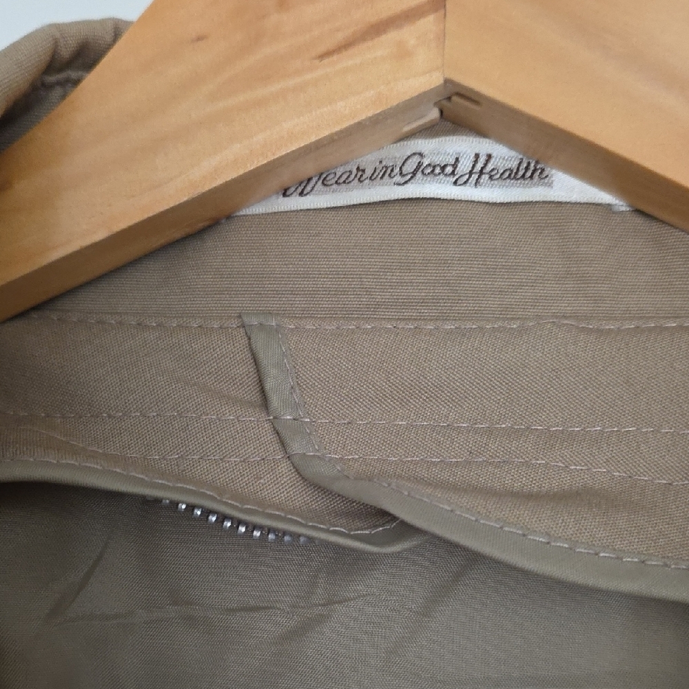 Men's Beige Double-Breasted Trench Coat - Picture 10 of 16